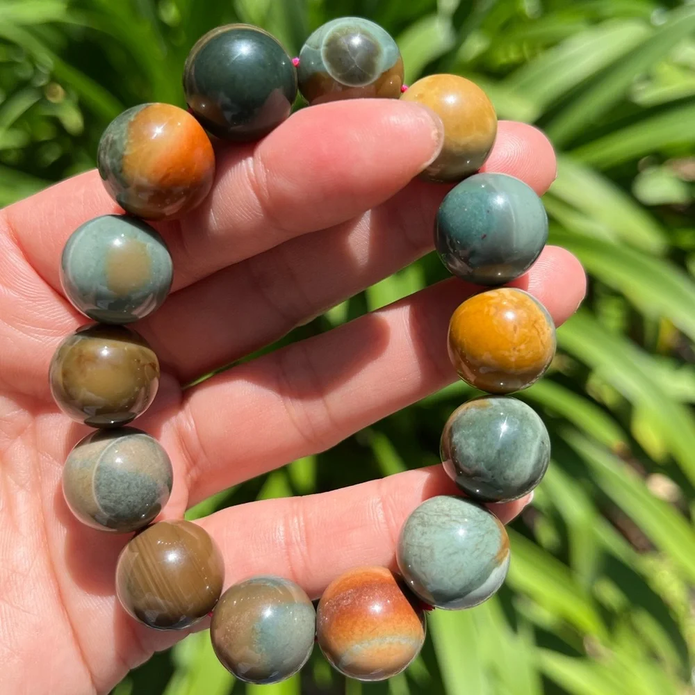 15.5mm chunky strechable‎ Alashan bracelet 0080
